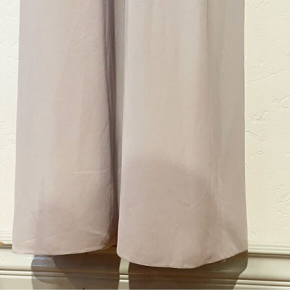 Show Me Your Mumu Maxi Dress MED Chiffon Lilac High Neck Bridesmaids “Amanda” - Picture 4 of 10